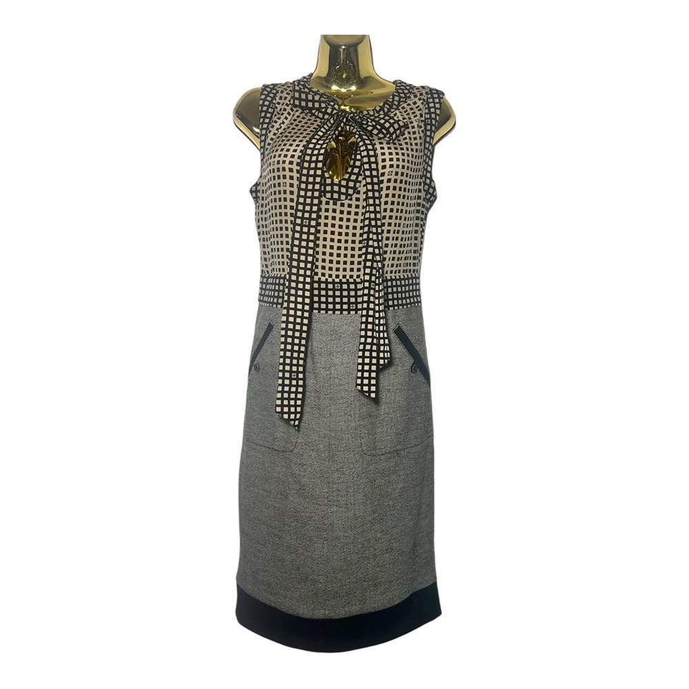 Tory Burch Black and Gray Pencil Skirt